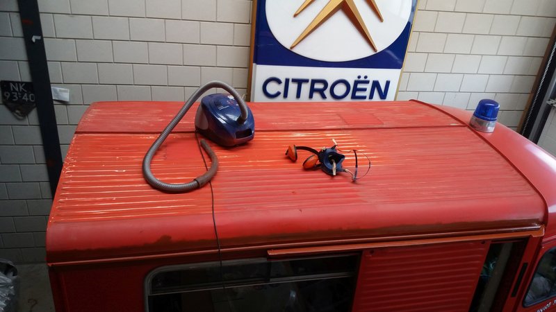 Het schuren is begonnen